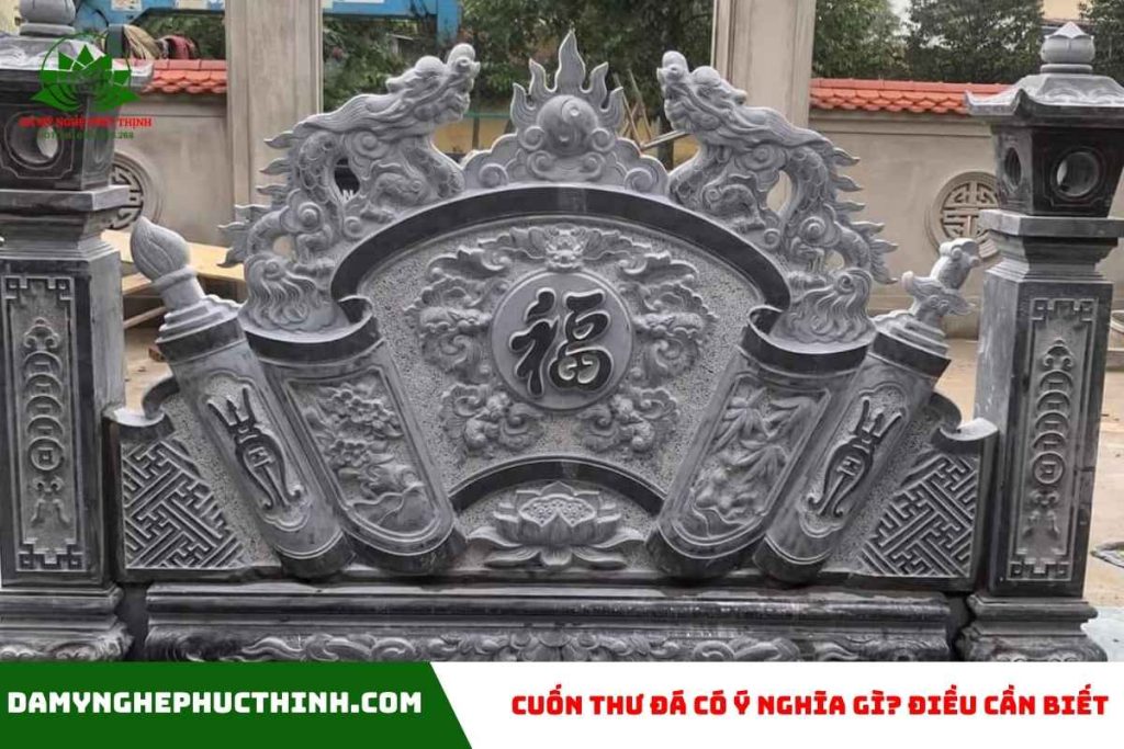 Cuốn thư đá có ý nghĩa gì?