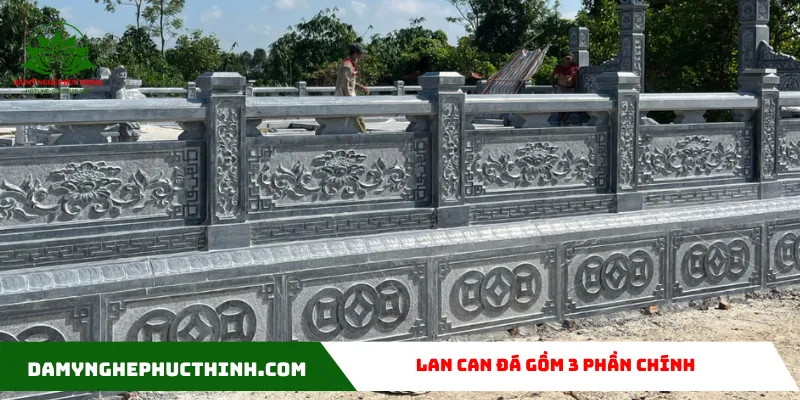 Lan can bằng lá có cấu tạo 3 phần 