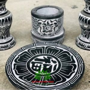 Mâm bồng đá xanh đen