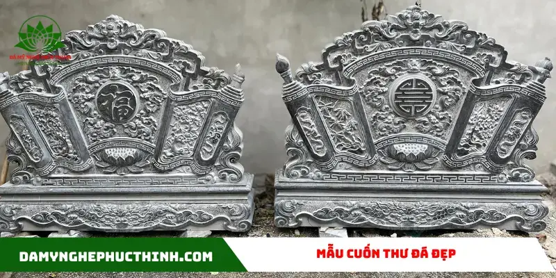 Mẫu cuốn thư đá đẹp nhất