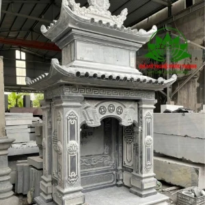 Mộ đá 2 mái long đình