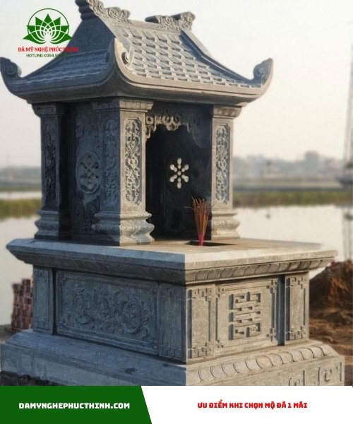 Ưu điểm khi chọn mộ đá 1 mái