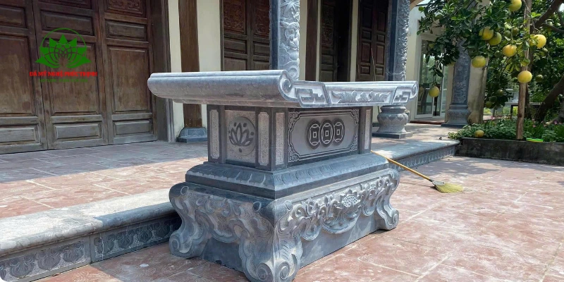 Kích thước bàn lễ đá chuẩn phong thủy