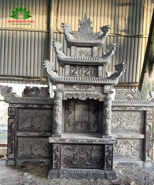 Đá xanh đen cũng là một lựa chọn lý tưởng, tiết kiệm chi phí