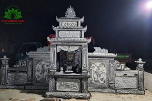 Chọn đá đen Campuchia cho khu lăng mộ thể hiện sự sang trọng, đẳng cấp