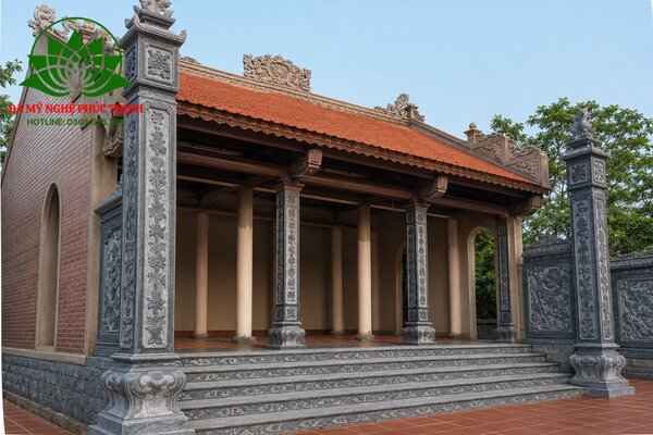 Đá xanh đen Thanh Hóa ốp bậc thềm nhà thờ