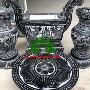 Mâm bồng đá hoa sen