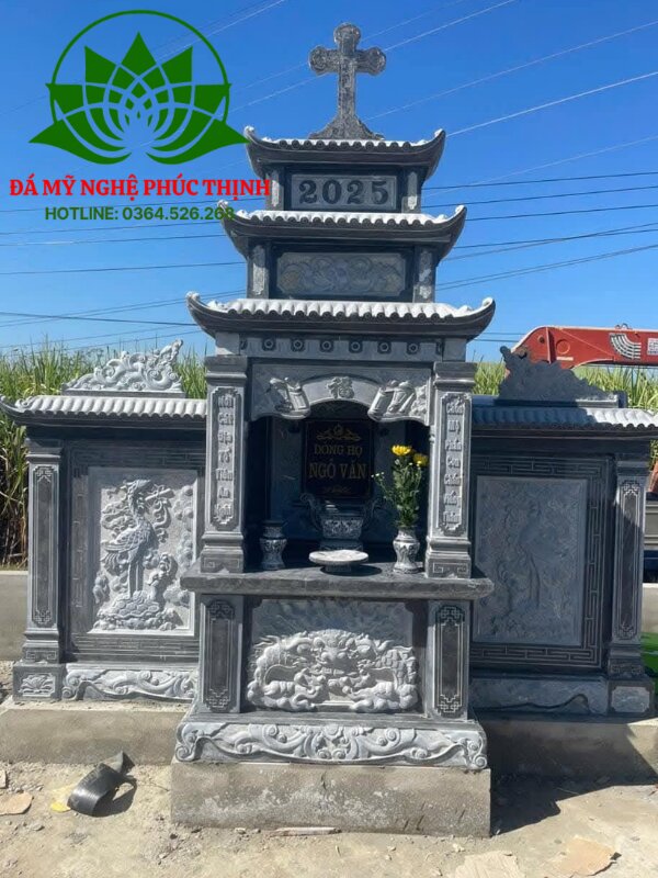 Mẫu lăng mộ công giáo đơn giản