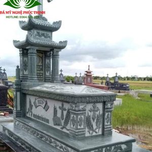 Mộ công giáo xanh 2 mái