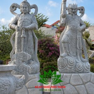 Tượng đá Tiêu Diện Hộ Pháp và Hộ Pháp Vi Đà
