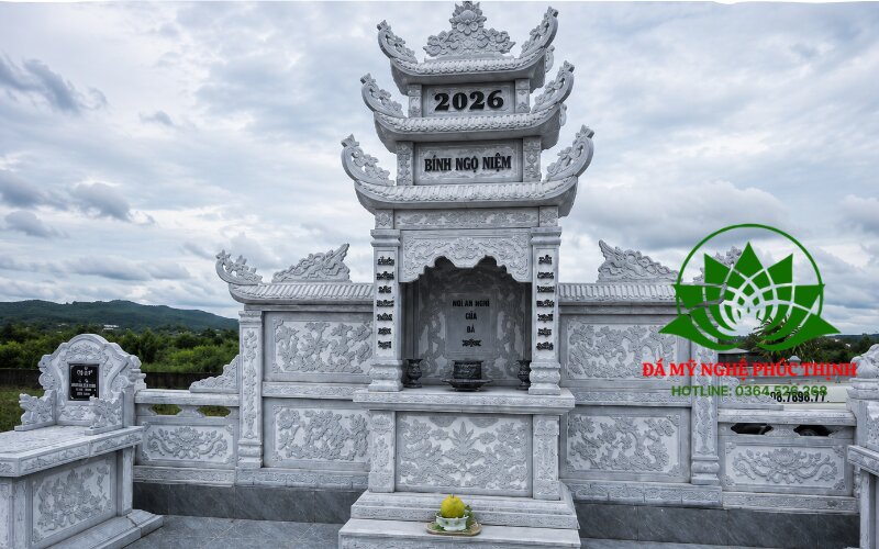 Phần lăng thờ đá trắng
