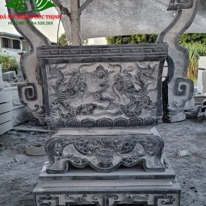 Lư hương đá hình chữ nhật