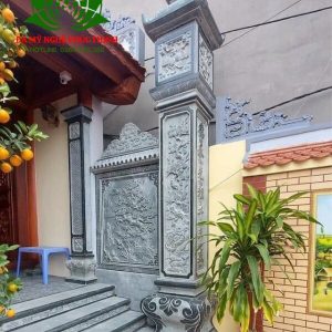 Mẫu cột đá chạm khắc tinh xảo