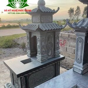 Mộ đá đen 2 mái
