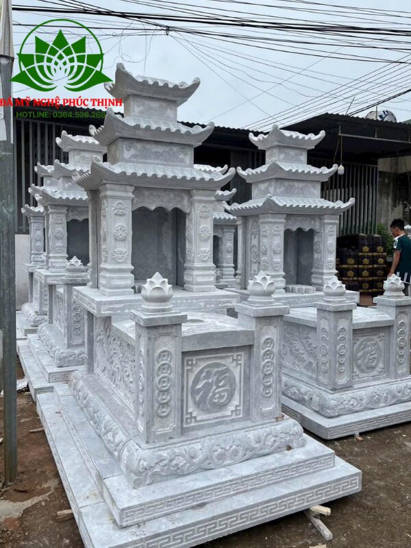 Mẫu mộ 3 mái uy nghi, bề thế