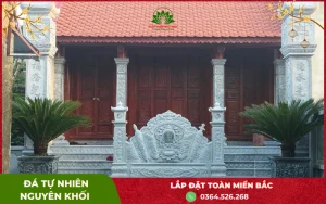 Công trình thi công đá mỹ nghệ nhà thờ họ hoàn thiện